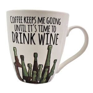 Pfaltzgraff Everyday COFFEE KEEPS ME GOING UNTIL… 16 Oz Coffee Tea Mug Cup